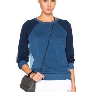 NSF Brielle Colorblock Sweatshirt in Indigo Patch